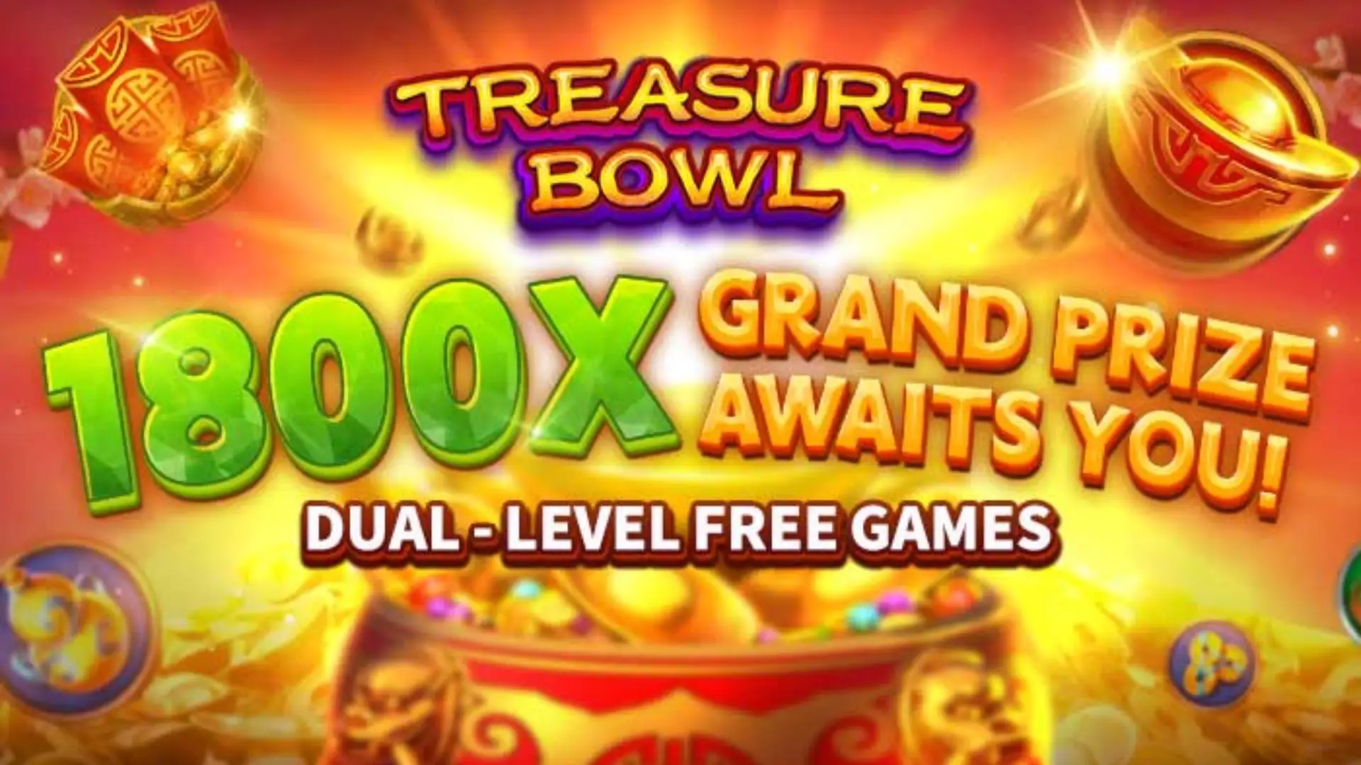 Multiplicadores Treasure Bowl ye88 - 7777x Máximo com Tigela Dourada